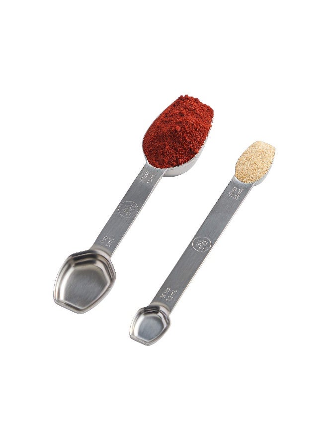 AllSpice Stainless Steel Double Sided Measuring Spoon Set - Image 1